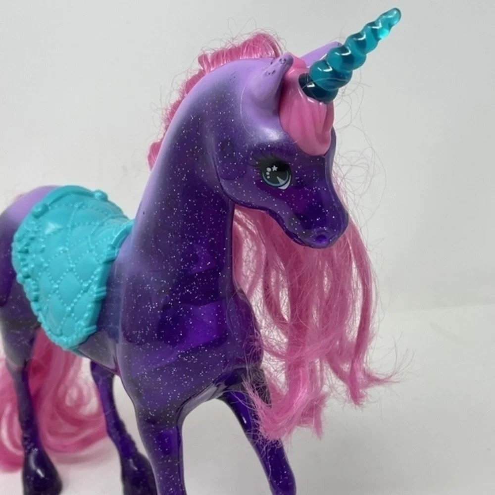 Mattel Barbie Dreamtopia Princess Purple Unicorn Pink Hair W/ Turquoise Saddle‎